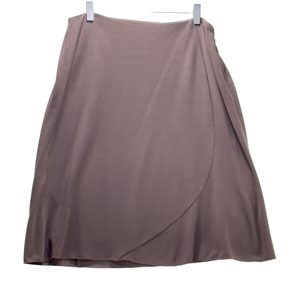 INC INTERNATIONAL CONCEPT Women's Skirt Brown Jersey Knit Flare Midi Size PM - Picture 8 of 14